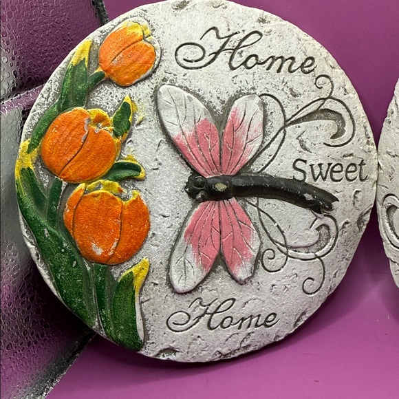 Garden Plaques Set - Dragonfly & Ladybug Floral - Picture 2 of 4